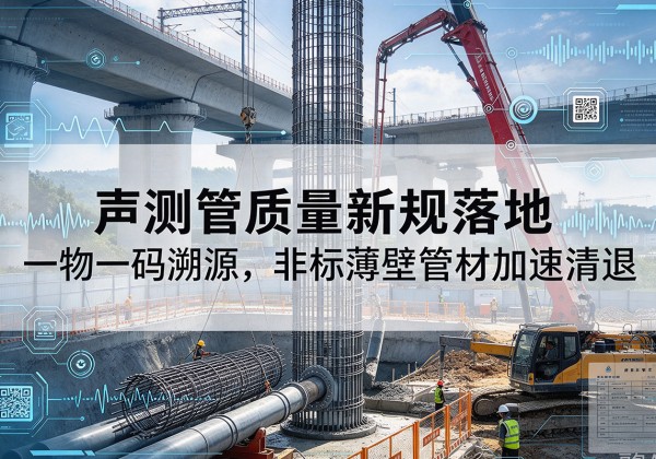 当涂声测管质量新规落地，一物一码溯源，非标薄壁管材加速清退